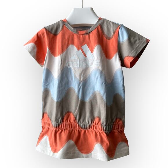 Adidas X Marimekko All Over Print Shorts Set, Size 4T, Multicolored - Picture 3 of 16